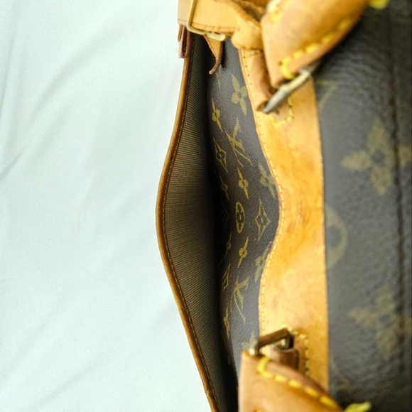 Louis Vuitton Deauville 1998 Monogram Handbag In Brown Canvas And Leather - Picture 9 of 14